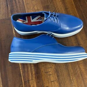 Church's Blue Leather Oxfords Women’s Shoes 36 1/2